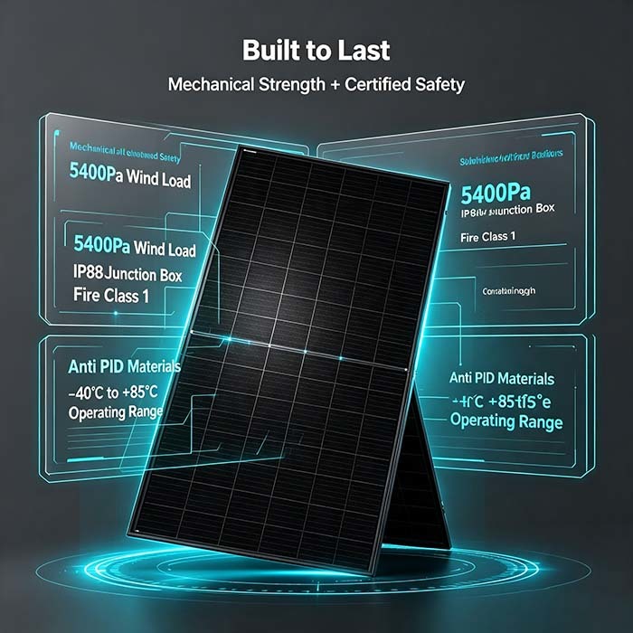 Durable 430‑450W Solar Power Panel, IP68 Junction‑Box PV Equipment For Home Backup & Commercial Use