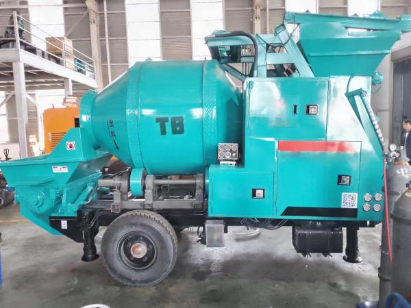 Portable Concrete Mixer With Pump Mobile For Construction