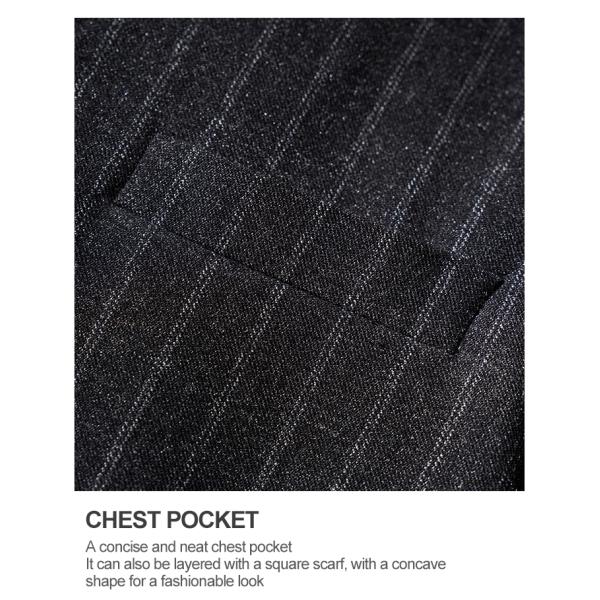 Осенний британский ретро серый полосатый костюм жилет для мужчин деловой случайный жених свадьба