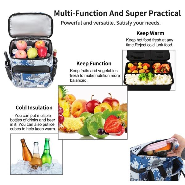 Pizza Large Jumbo Insulated Cooler Bag Food Delivery Travel 15x11x18