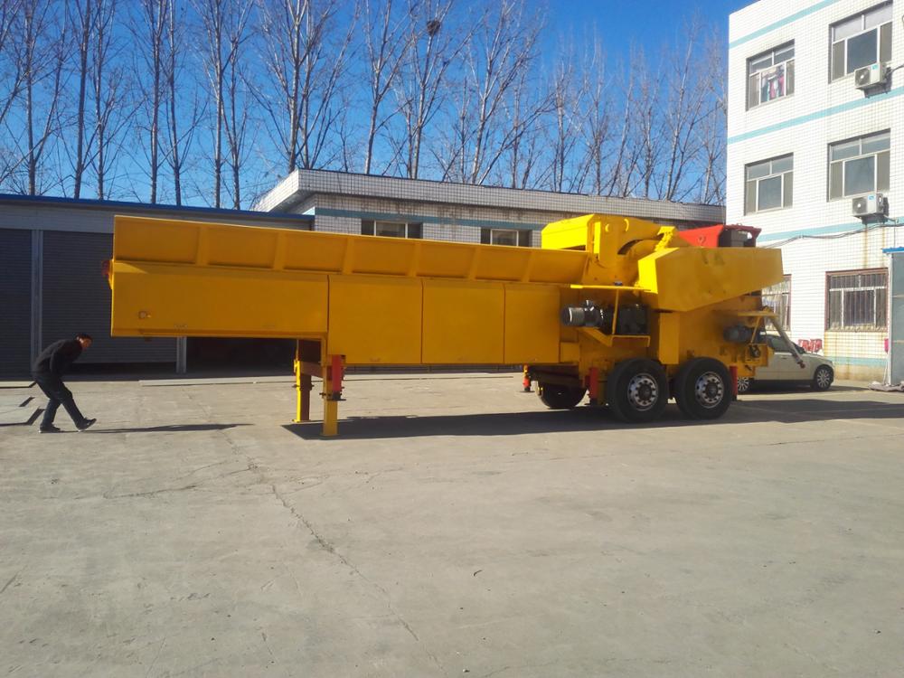 ветвь дерева 60mm откалывает деревянный пень Chipper GX1400 с цепным питаясь транспортером