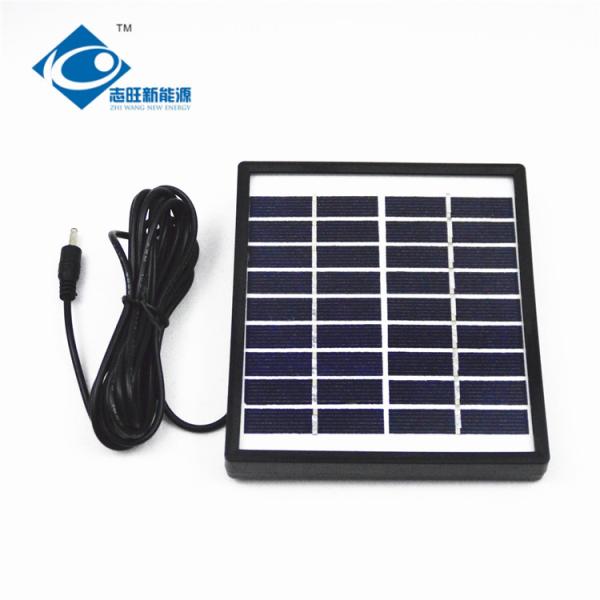 O vidro de Zhiwang 9V Mini Poly Photovoltaic Solar Panel 1.5W laminou o carregador ZW-1.5W-9V do painel solar