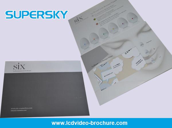 Moblie Message LCD Video Brochure With TTF LCD , Video Wedding Invitations