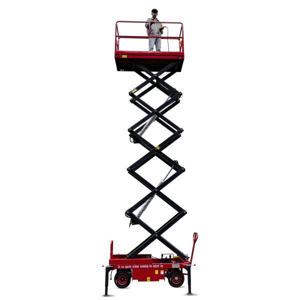 Mobile Hydraulic Scissor Lift Table Manual Push Platform Lifter