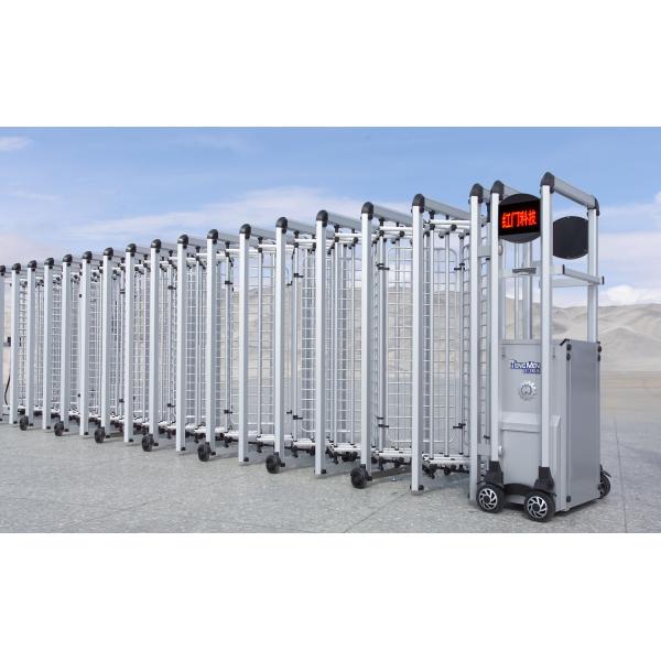 Motorized Folding Gate With Partition Screen , Automatic Folding Gate With Mesh