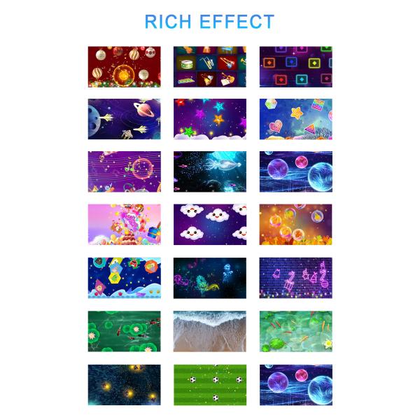 80 Scenes Floor Interactive Projection 1024*768 Ground Projector Games Immersive