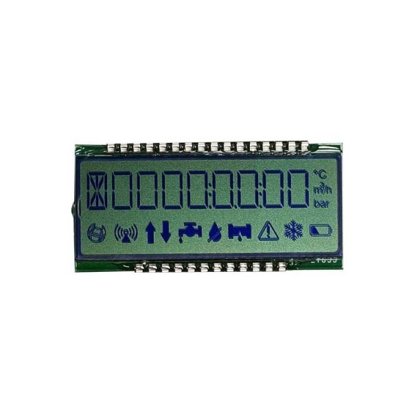 Customized Size 9 Digit Stn Reflective Positive Lcd Panel Screen Display For Water Meter