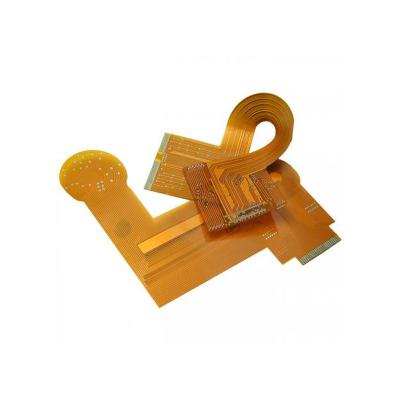 fabricação Multilayer PCBs flexível do dedo do ouro de 0.075mm FPC