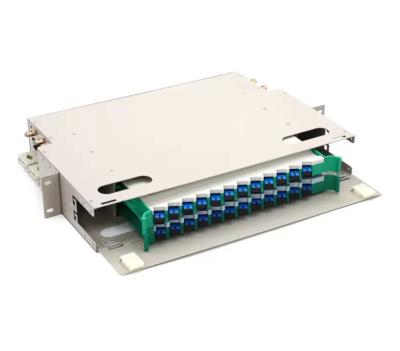 Steel SC Fiber Optic Termination Box 24 Port Outdoor IP65 Fiber Termination Cabinet