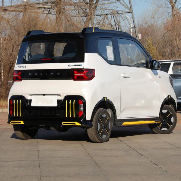 Budget-Friendly Mini Electric Cars Wuling Hongguang Mini EV LED Headlight 200km 300km