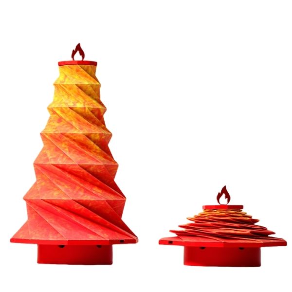Foldable Origami Paper Led Xmas Christmas Tree Lights 3.7V 1200mAh