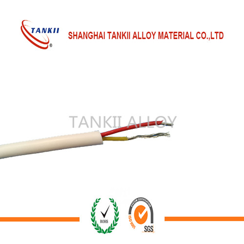 Multi Core High Temperature Thermocouple Extension Wire With PTFE Insulation  2 * 20 AWG Type KX