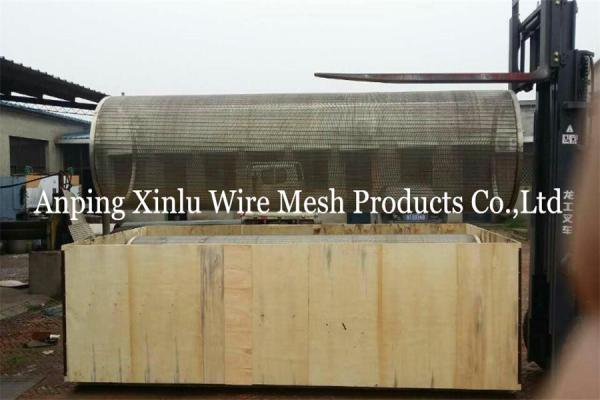 SS Wedge Wire Rotary Drum Screen Johnson Cylinder Basket Diameter 500 X Long 600mm