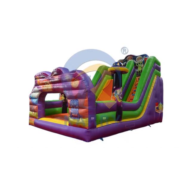 PVC Commercial Wet Dry Space Travel Slide Inflatable Bouncy House for Kids and Adults