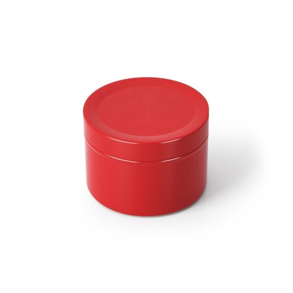 Colorful Brushed Aluminum Tin Can With Inside Screw Lid