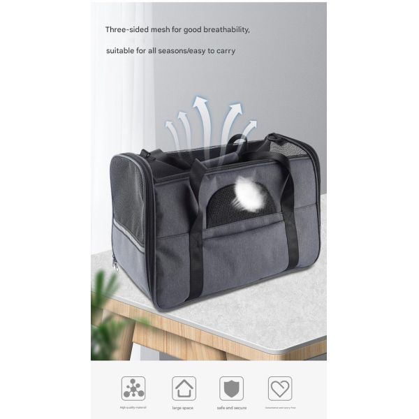 Outdoor Portable Dual Color Polyester Unisex Cute Pet Bag Supplies Comfortable Durable Practical Accessories Suitable for Pets