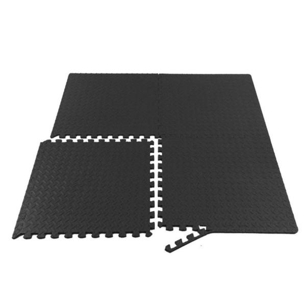 Anti Slip Gym Interlocking Rubber Flooring Blue 500x500mm