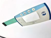 Botón de membrana adhesivo de instrumento con luz LED
