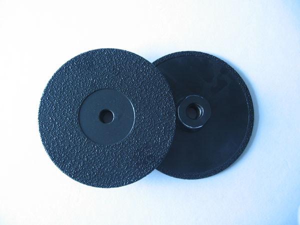 Flat Dish 4 Inch / 5 Inch Diamond Cup Wheel , Vacuum Brazed Bond Granite Cup Wheel