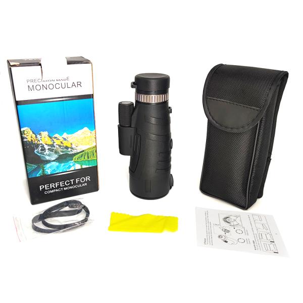 Telephoto 12x50 Zoom Monocular Telescope for Adults Kids Bird Watching Hiking