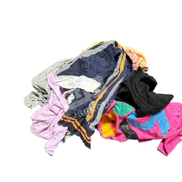 Cutting Used T-shirt Rags trapos indistriales Coloured Wipers 100% Cotton Rags Machine Wiping Used Rags for Industrial C
