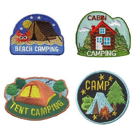 Outdoor Adventure 3D Vintage Boy Scout Patches Pantone Matched