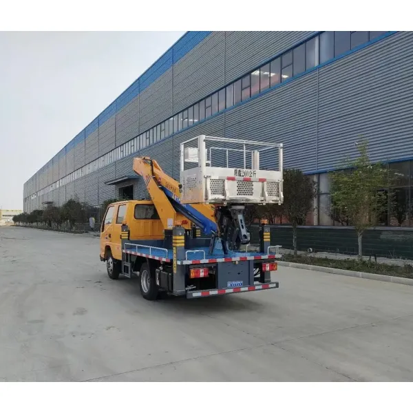21m Bucket Hydrulic Lift Working Ladder Lifting Pickup Crane Cherry Picker Manlift Pallet Work Transport Aerial Platform Mounted Truck High-Altitude Operation