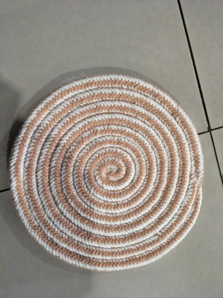 Super microfiber cord woven carpet circle pattern rug right for room under chair decoration
