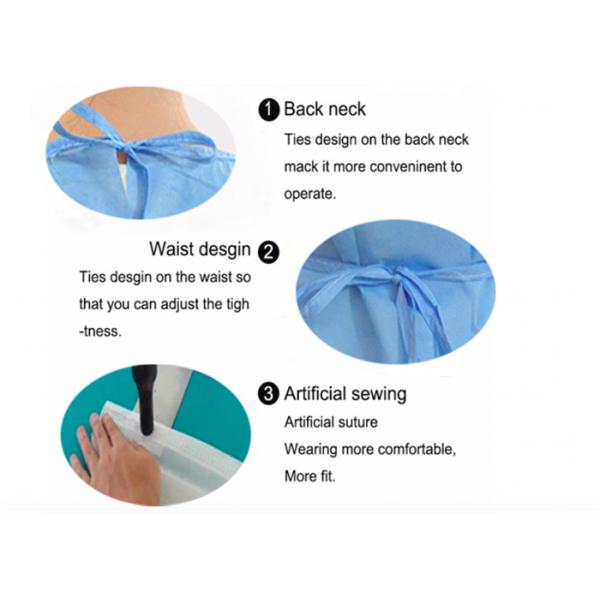 PP Disposable Medical Isolation Gowns For Hospital / Operating Room