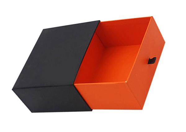 Popular Custom Drawer Paper Box , Cosmetic Paper Box Hot Stamping Printed