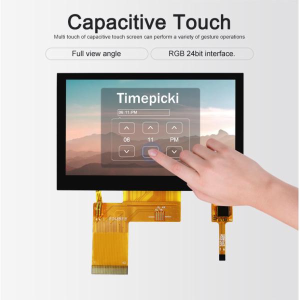 Polcd 40 Pin 4,3-дюймовый ЖК-экран ST7262E43 TFT емкостный сенсорный экран