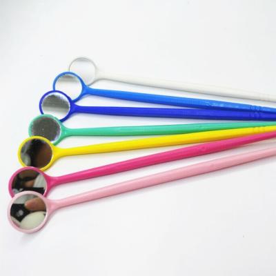 Medical Dental Disposable Oral Intra Teeth Whitening Colorful Plastic Mouth Mirrors