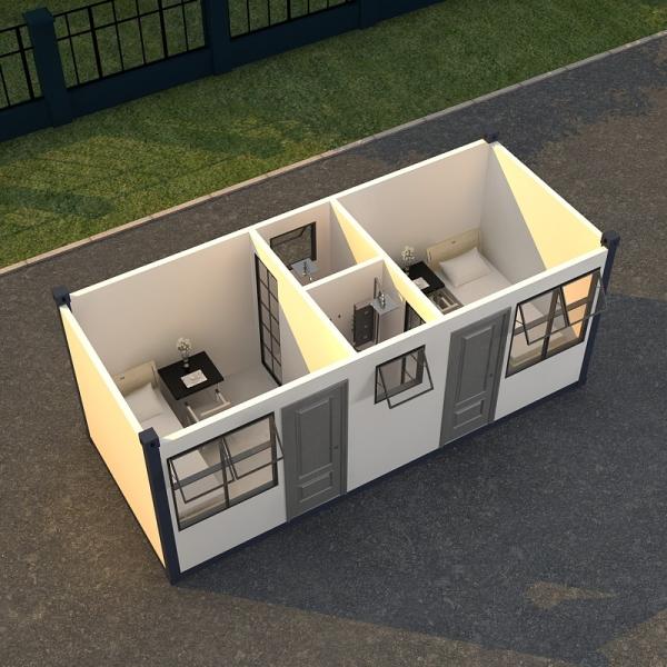 Insulation Prefabricated Flat Pack Container House Construction Container Home With Luxury Decorations