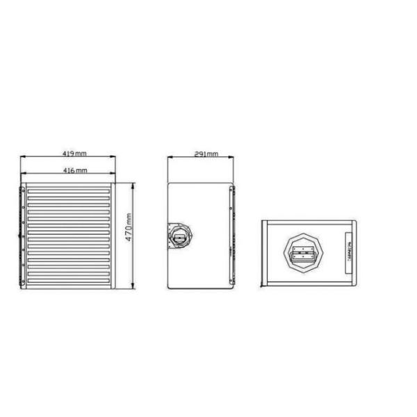 Алюминиевая стандартная вагонетка еды самолета, тележка еды воздушных судн