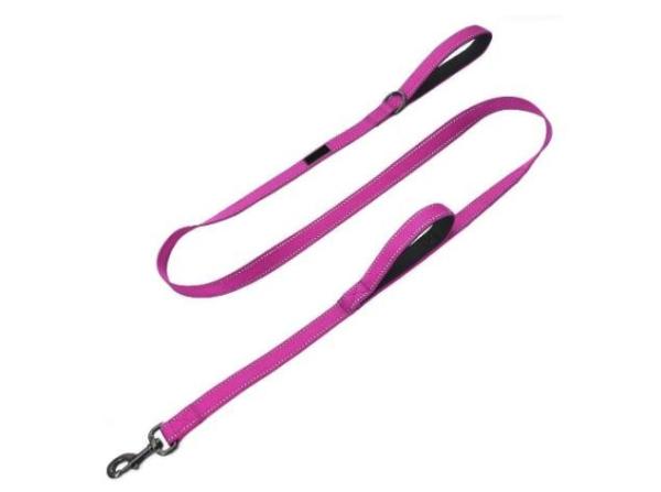 Colorful Double Handle Traffic Dog Leash , Reflective Comfortable Dog Harness