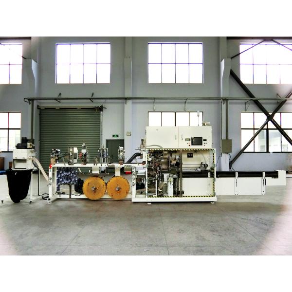 Машина упаковки санитарной пусковой площадки Infeed управлением PLC двойная