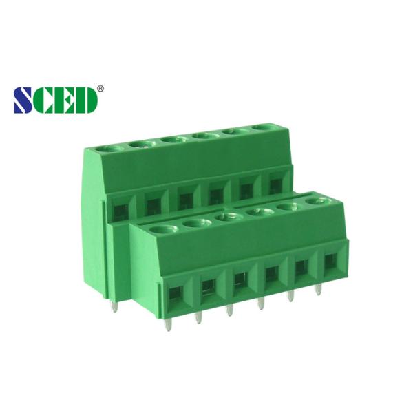Double Levels PCB Terminal Block with 5.08mm Pitch and 10A Current Nickel Plated for Secure Connections