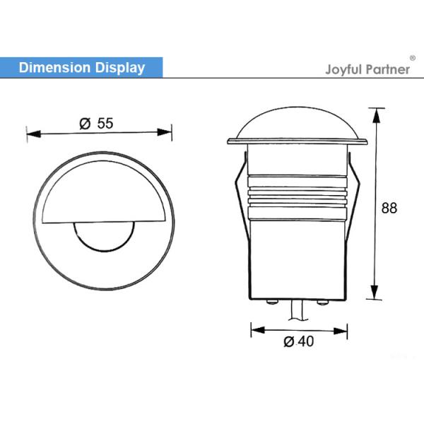 3W LED IP67 водонепроницаемый 24V теплые белые подземные погребенные огни для наружного ландшафта