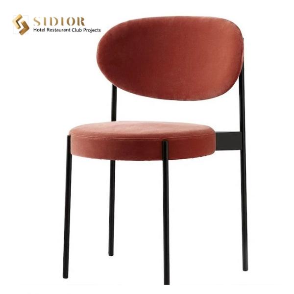 Morden Italian Design Dining Chair, high density foam, powder coated frame, PU leather restaurant hot sell dining chair