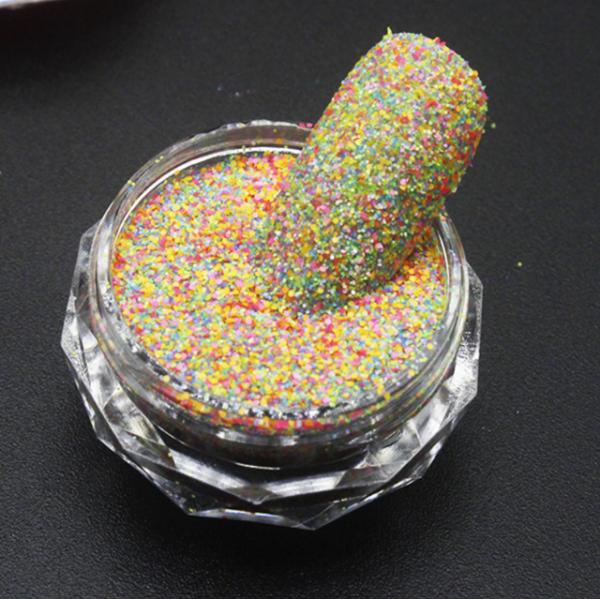 Drewing Nail Crystal Diamond Powder and Tweed Powder Delicate Rose Sea Salt Fingernail Mixed with Polarizing Powder