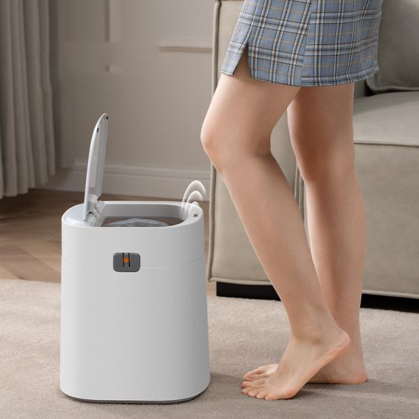 13L Drawstring Automatic Packing Slit Narrow Smart Plastic Waste Bin