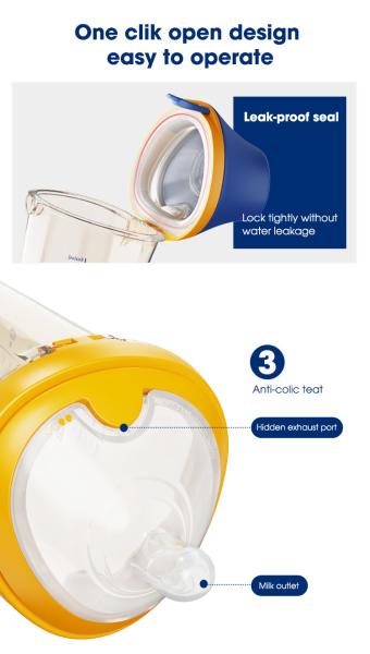 240ml Newborn Formula Flip Cap Baby Bottle PPSU Wide Neck BPA Free