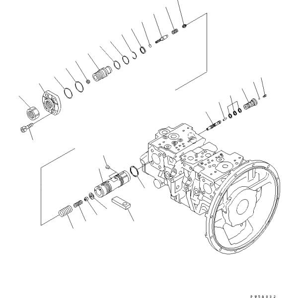 PC210-7 PC220-7 PC200-7 Hydraulic Pump Parts 708-2L-00300 708-2L-01301