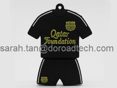 World Cup Football Jersey PVC USB Flash Drives, Hot Sale USB Memory Sticks with Logo