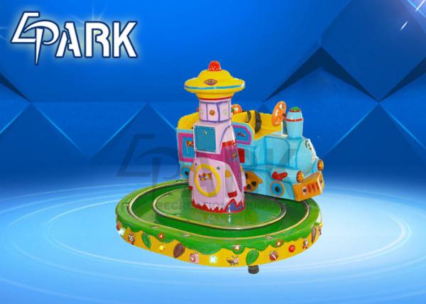 Amusement Park Rides / Zoo Steam Train Track Ride Fiberglass Material