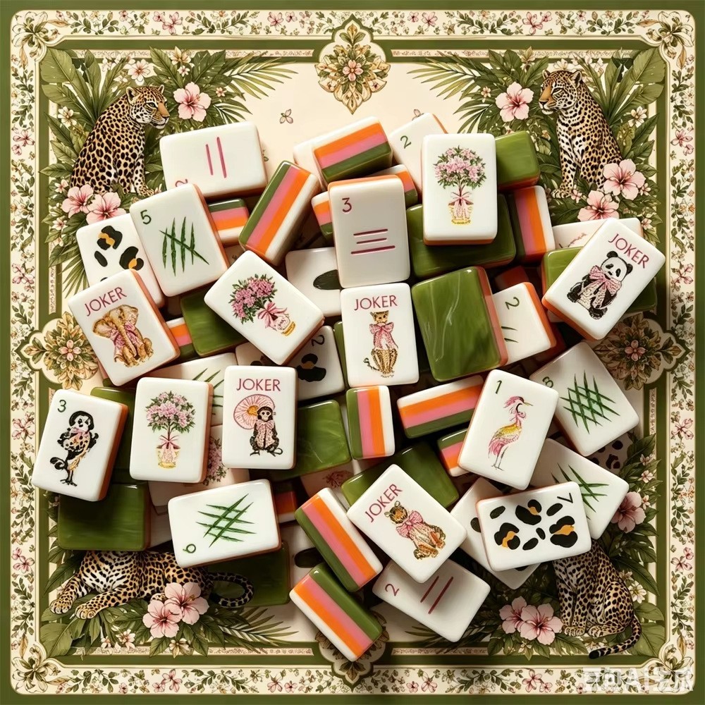 Premium 4-Layer Acrylic American Mahjong Set — 160 Engraved Tiles, Luxury Crystal Clear Finish, Portable Game Night Gift.