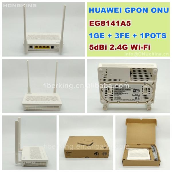 FTTH GPON EPON ONU ONT  UAWEI EG8141A5 1GE  3FE USB VOIP USB Triple Play Service Optical Network Terminal