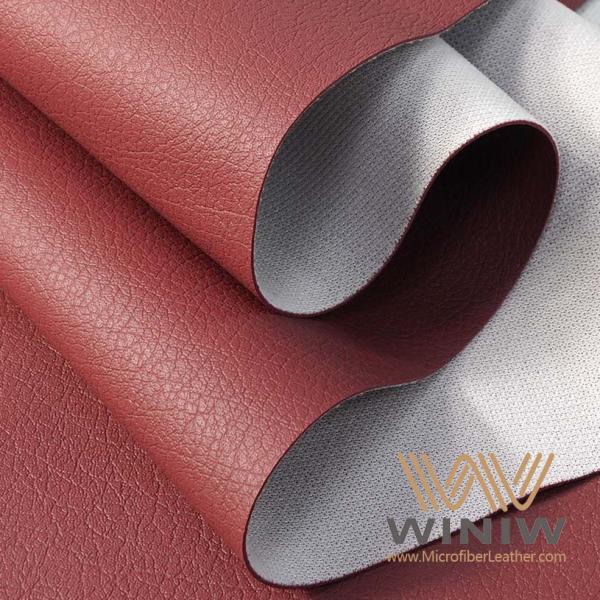 Nappa PVC Synthetic Leather Embossed Polyester Faux Leather 54