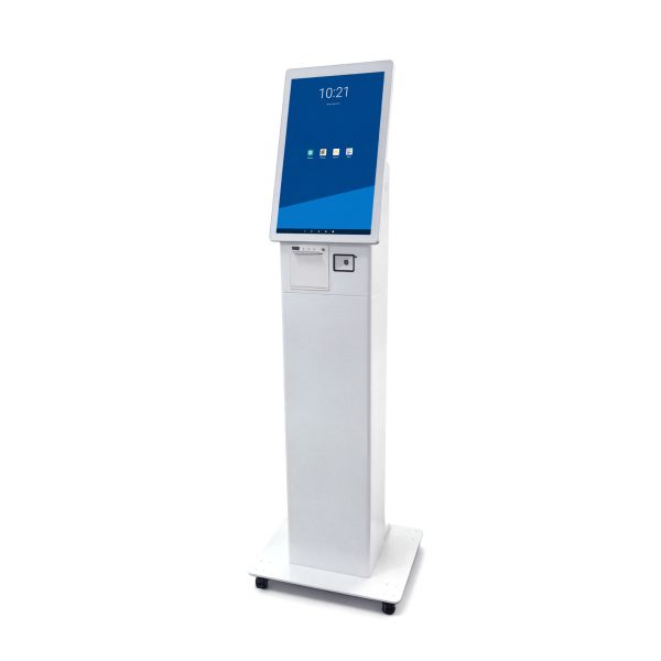 MJK 55 Inch Interactive Kiosk Touch Display Floor Standing Video Wall Advertising Screen for Indoor Self Elevator Airport