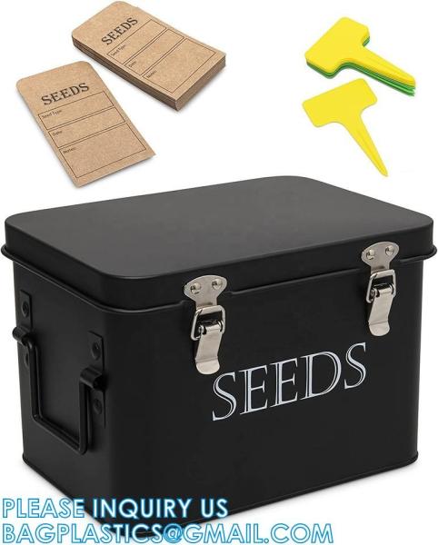 Plastic Seed Storage Box, Seeds Storage Organizer Container, Flower Seeds,Vegetable Seeds, Clover Seeds, Basil Seeds